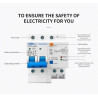 Integrated RCBO SPD 230V 25A Lightning Protection Residual Leakage MCB